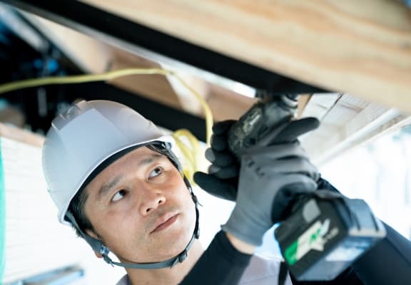 最終的に高い技術力の施工が一体となって初めて、高品質な住まいに仕上がる。